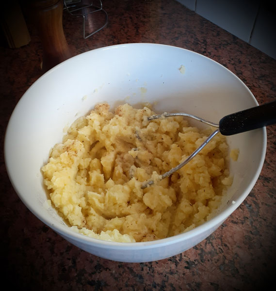 El puré de papas